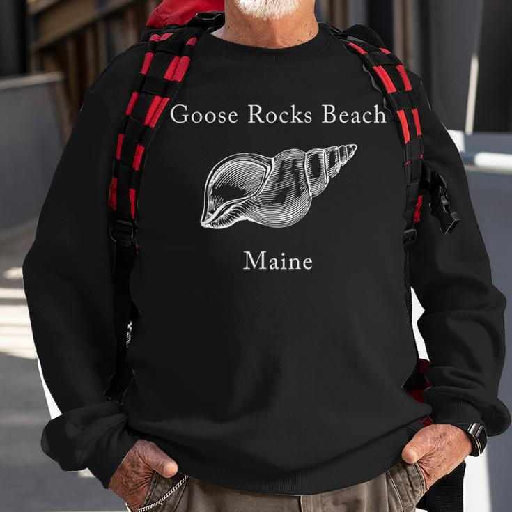 Goose Rocks Beach Maine Shell Sweatshirt Gifts for Old Men