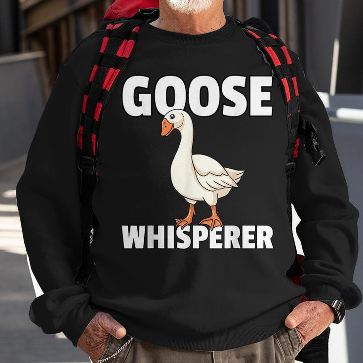 Goose Whisperer Gift For Geese Farmer Sweatshirt Gifts for Old Men