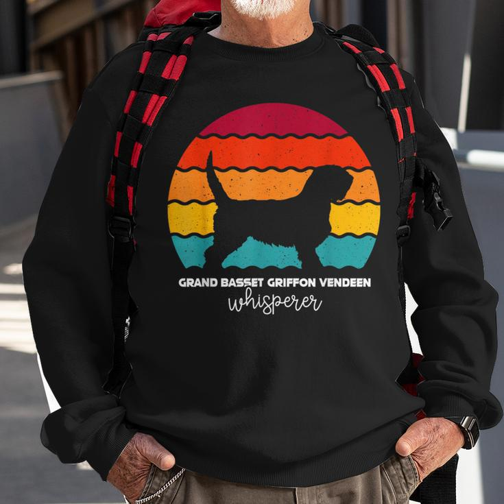 Grand Basset Griffon Vendeen Whisperer Sweatshirt Gifts for Old Men