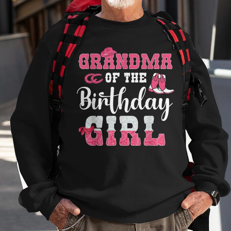 Grandma Of The Birthday Girl Western Cowgirl Themed 2Nd Bday Sweatshirt Gifts for Old Men