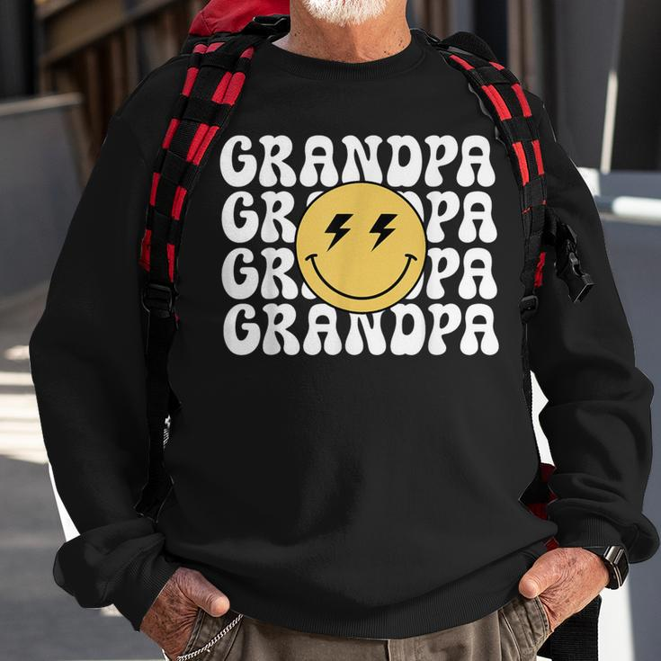 Grandpa One Happy Dude Birthday Theme Family Matching Sweatshirt Gifts for Old Men