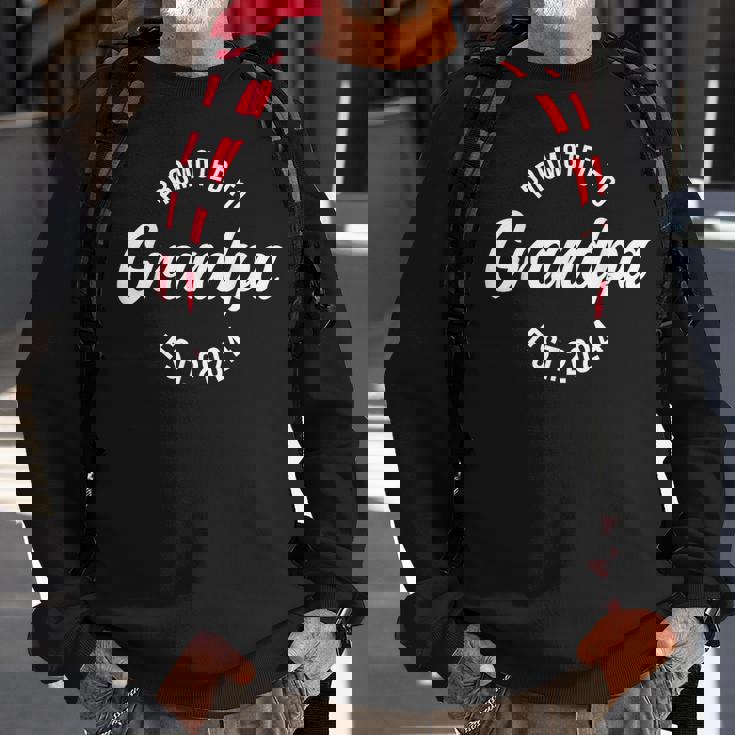 Grandpa To Be 1St Time 2024 Promoted To Grandpa 2024 Sweatshirt Gifts for Old Men