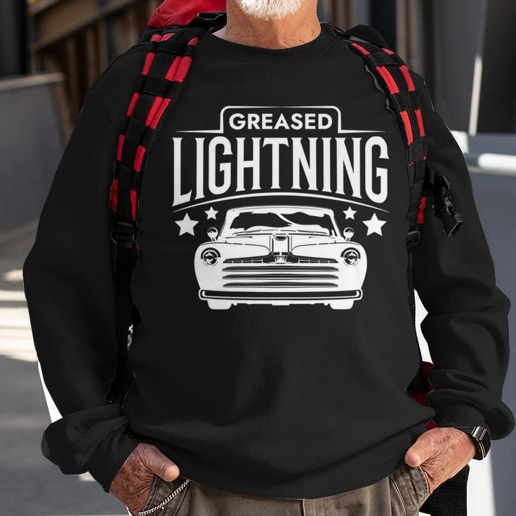 Greased Lightning Hot Rod Greaser Sweatshirt Gifts for Old Men