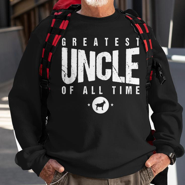 Greatest Uncle Of All Time Uncles Day 1 Best Uncle Goat Sweatshirt Gifts for Old Men
