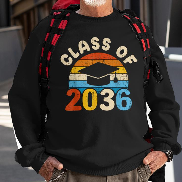 Grow With Me Class Of 2036 Vintage Graduation Preschool Sweatshirt Gifts for Old Men
