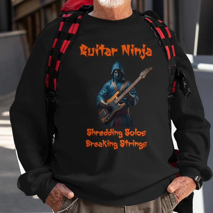 Guitar Ninja Shredding Solos Guitar Funny Gifts Sweatshirt Gifts for Old Men