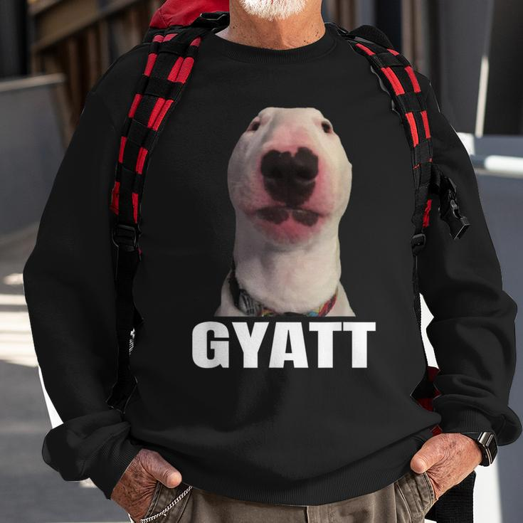 Gyatt Meme Damn Trend Reaction Cringe Gyatt Sweatshirt Gifts for Old Men