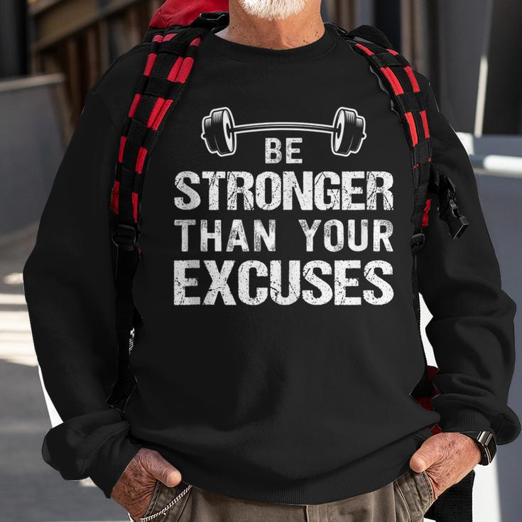 Gym Motivational Quote Bodybuilding Weightlifting Exercise Sweatshirt Gifts for Old Men