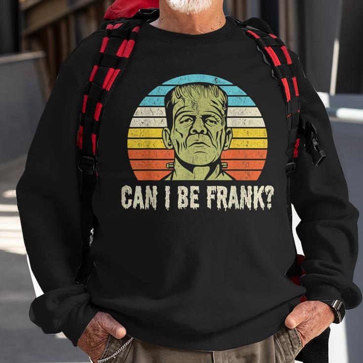 Halloween Can I Be Frank Horror Frankenstein Halloween Sweatshirt Gifts for Old Men