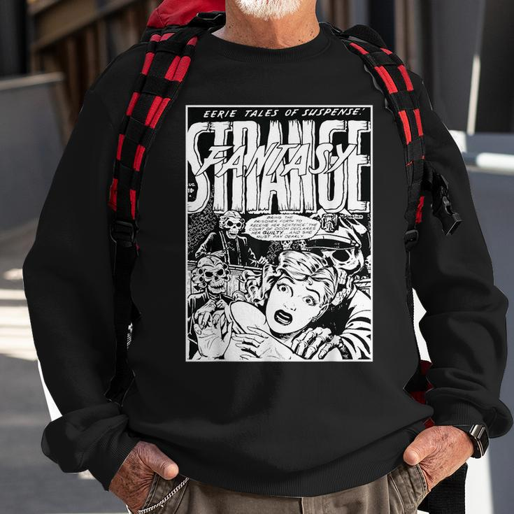 Halloween Horror Vintage Skull Skeleton Comic Book Retro Halloween Funny Gifts Sweatshirt Gifts for Old Men