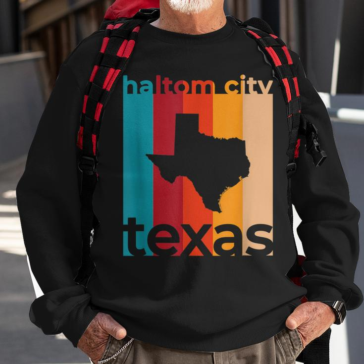 Haltom City Texas Souvenirs Retro Tx Sweatshirt Gifts for Old Men