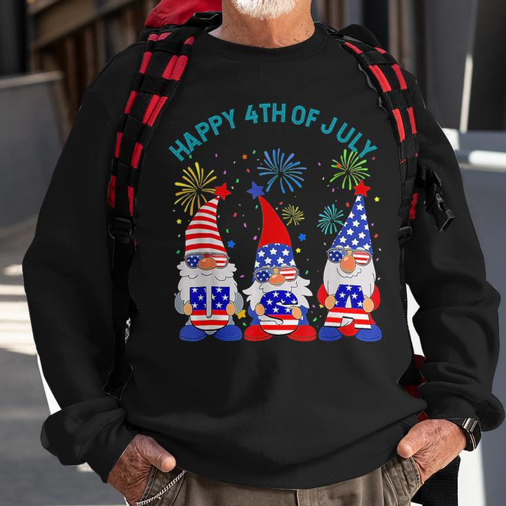 Happy 4Th Of July Gnome American Us Flag 4Th Of July Sweatshirt Gifts for Old Men