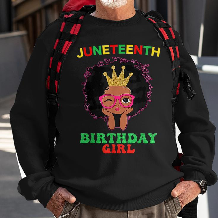 Happy Junenth My Independence Afro Black Birthday Girl Sweatshirt Gifts for Old Men
