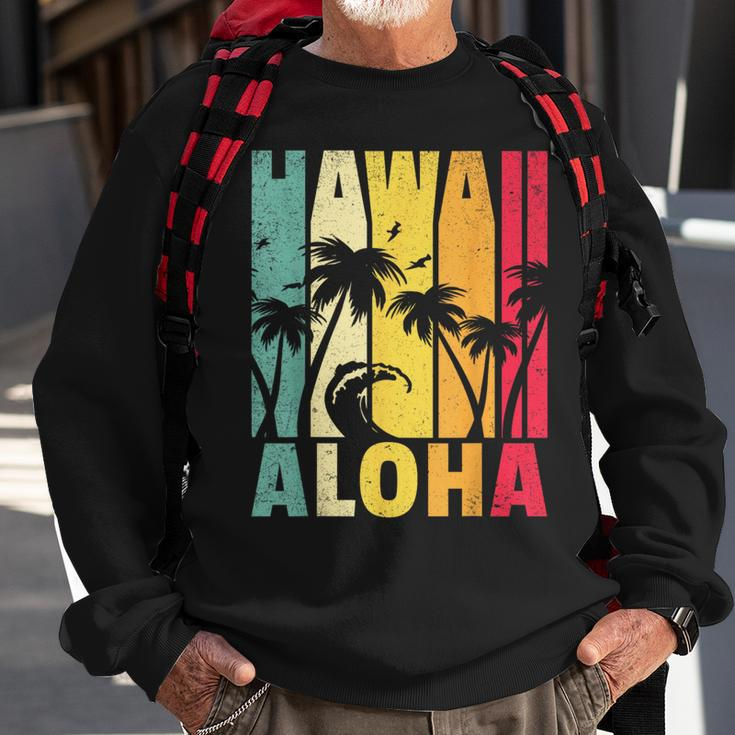 Hawaii Aloha State Vintage Retro Hawaiian Islands Gift Sweatshirt Gifts for Old Men
