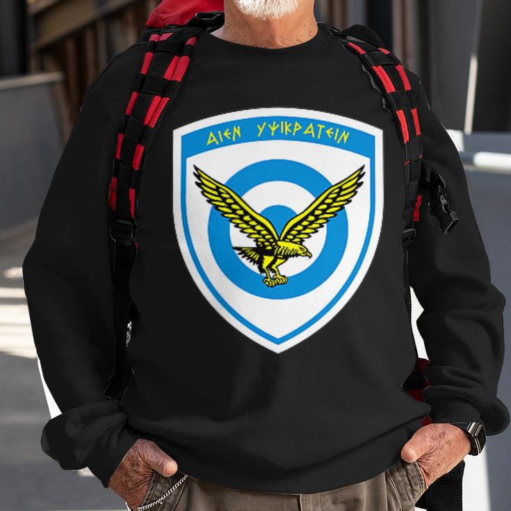 Hellenic Greek Air Force Sweatshirt Gifts for Old Men