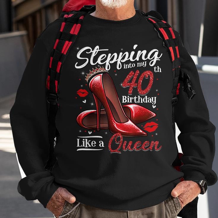 High Heels Stepping Into My 40Th Birthday 40 And Fabulous Sweatshirt Gifts for Old Men