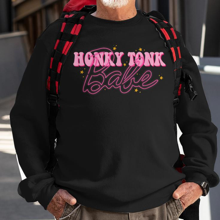 Honky Tonk Babe Space Cowgirl Outfit 70S Costume For Women Sweatshirt Gifts for Old Men
