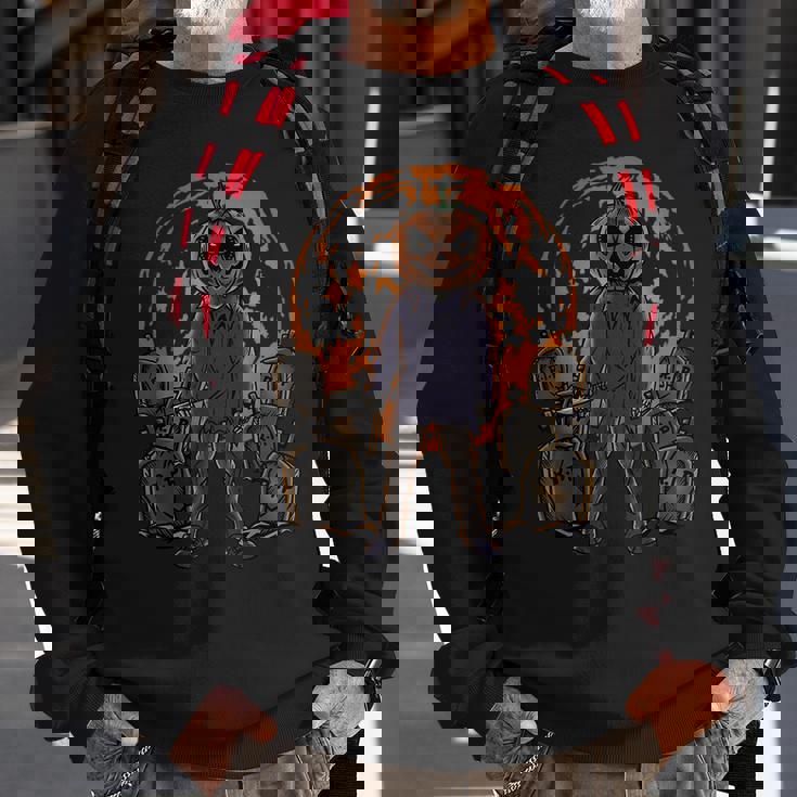 Horror Halloween Pumpkin Halloween Pumpkin Sweatshirt Gifts for Old Men