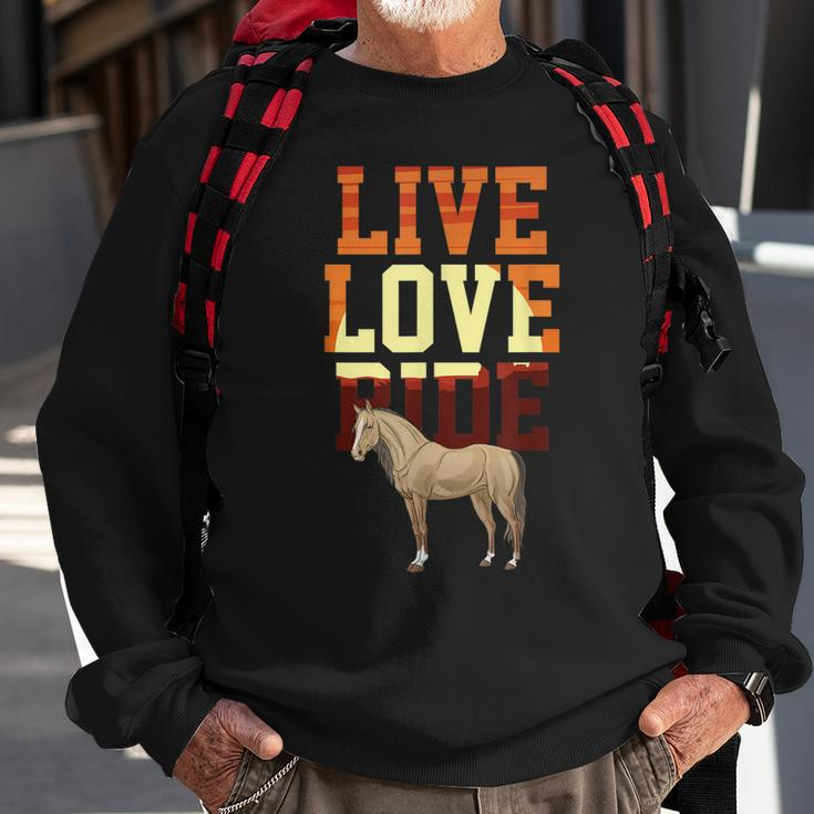 Horse Riding Rodeo Cowboy Cowgirl Western Ranch Wild West Sweatshirt Gifts for Old Men