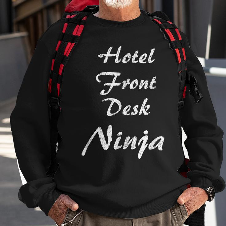 Hotel Front Desk Occupation Work Sweatshirt Gifts for Old Men