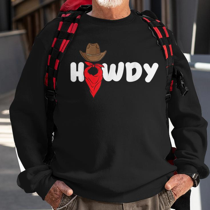 Howdy Country Western Wear Rodeo Cowgirl Southern Cowboy Sweatshirt Gifts for Old Men