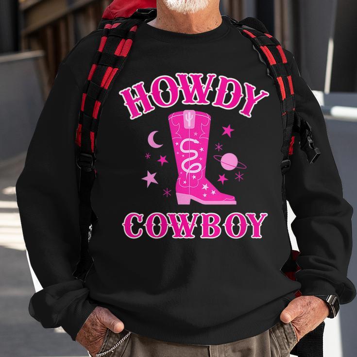 Howdy Rodeo Hot Pink Wild Western Yeehaw Cowgirl Country Gift For Womens Sweatshirt Gifts for Old Men
