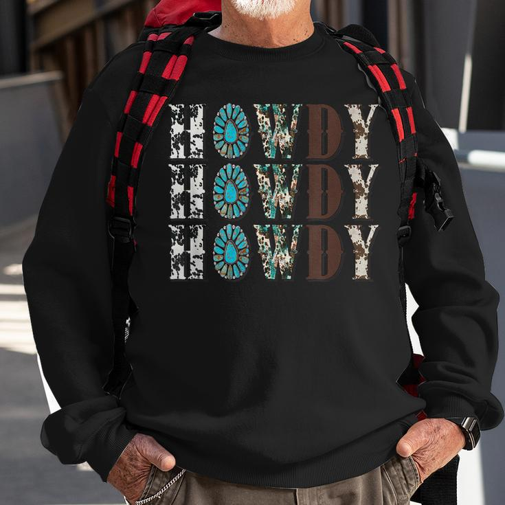 Howdy Rodeo Western Country Cowboy Cowgirl Southern Vintage Sweatshirt Gifts for Old Men