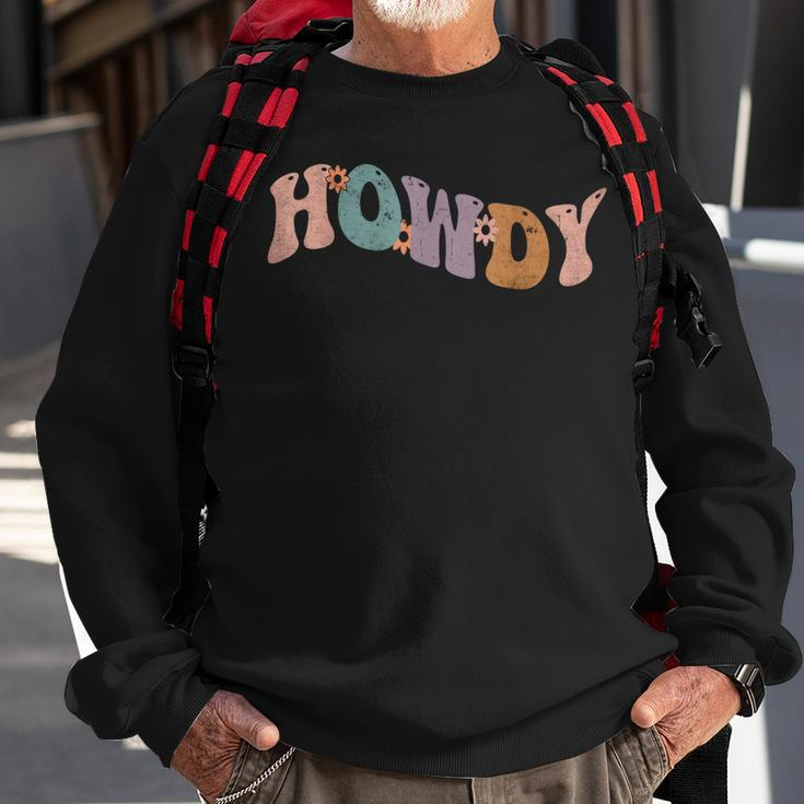 Howdy Rodeo Western Country Southern Cowgirl Vintage Gift For Women Sweatshirt Gifts for Old Men