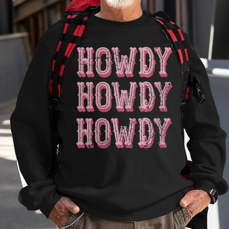 Howdy Rodeo Women Vintage Western Country Southern Cowgirl Gift For Womens Sweatshirt Gifts for Old Men