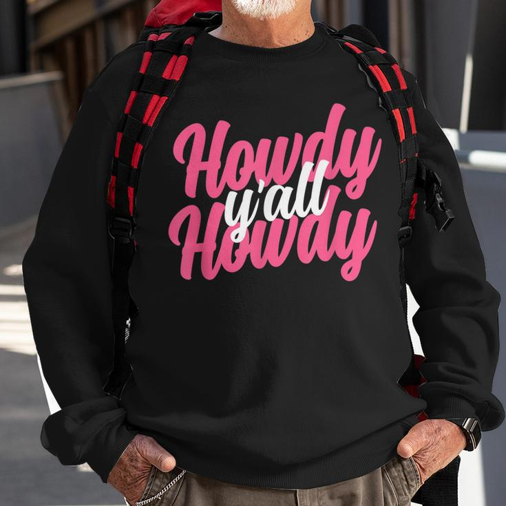 Howdy Women Western Cute Rodeo Southern Howdy Cowgirl Sweatshirt Gifts for Old Men
