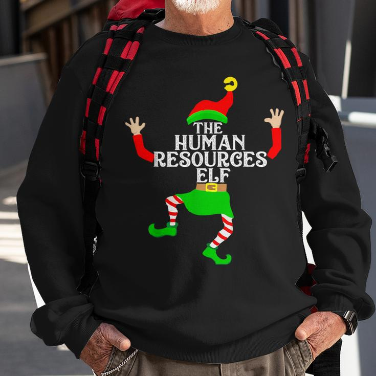 Human Resources Elf Matching Family Group Christmas Party Pj Sweatshirt Gifts for Old Men