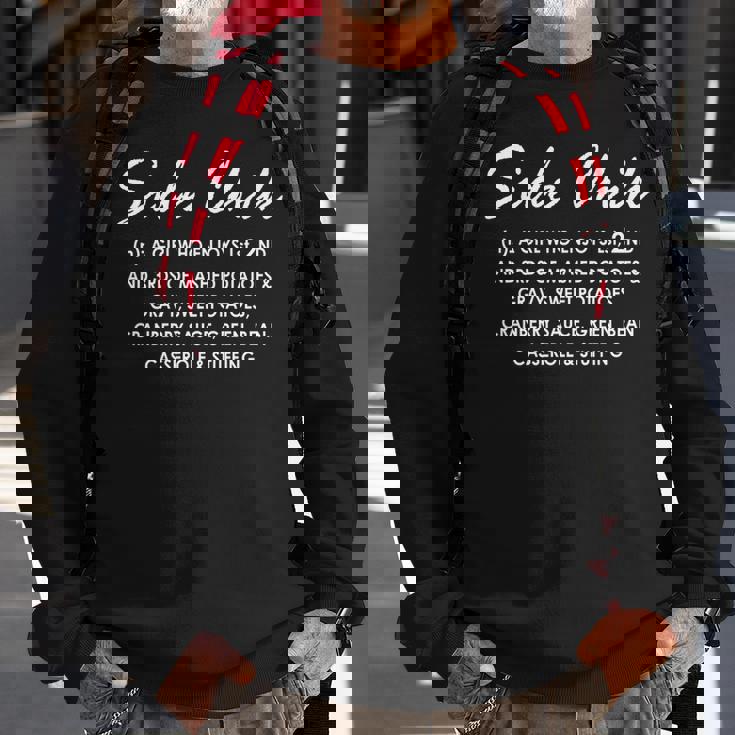 Humor Thanksgiving Side Chick Funny Thanksgiving Day Sweatshirt Gifts for Old Men