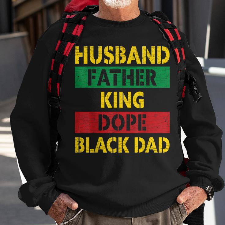 Husband Father King Dope Black Dad Gift For Mens Sweatshirt Gifts for Old Men