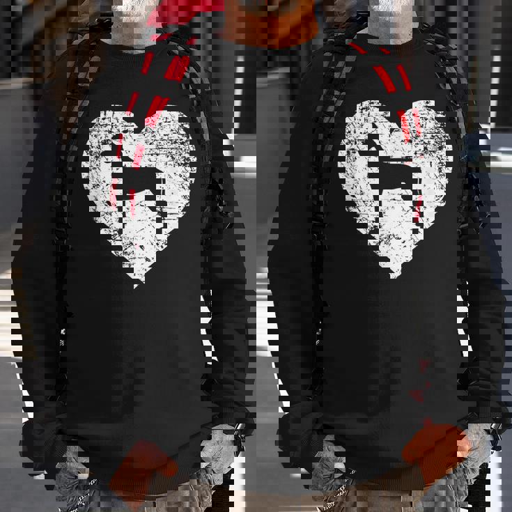 I Love Great Dane Dog Funny Cute Pet Owner Gift Sweatshirt Gifts for Old Men