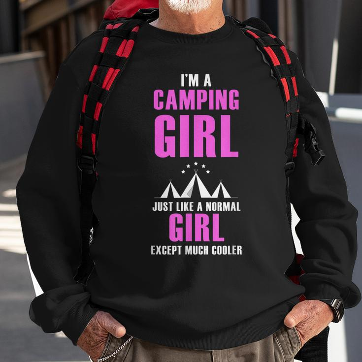 Im A Cool Camping Girl Funny Women Hiking Hunting Sweatshirt Gifts for Old Men