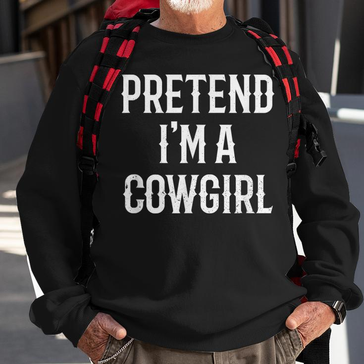 Im A Cowgirl Costume Gift For Her Women Halloween Couple Sweatshirt Gifts for Old Men