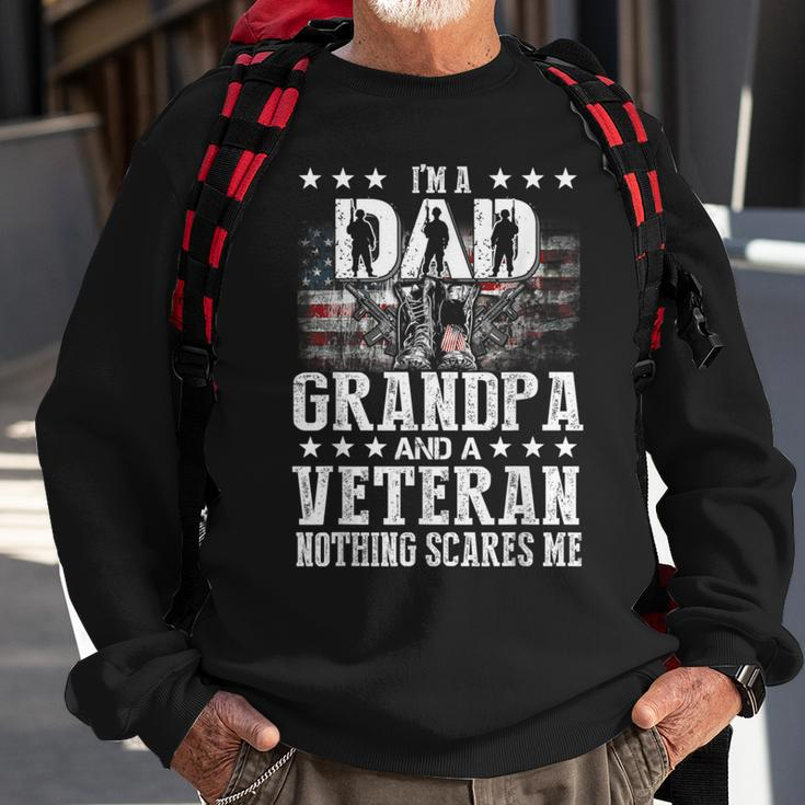 Im A Dad Grandpa Veteran Funny Grandpa Fathers Day Sweatshirt Gifts for Old Men