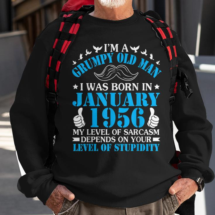 Im A Grumpy Old Man I Was Born In January 1956 Birthday Sweatshirt Gifts for Old Men