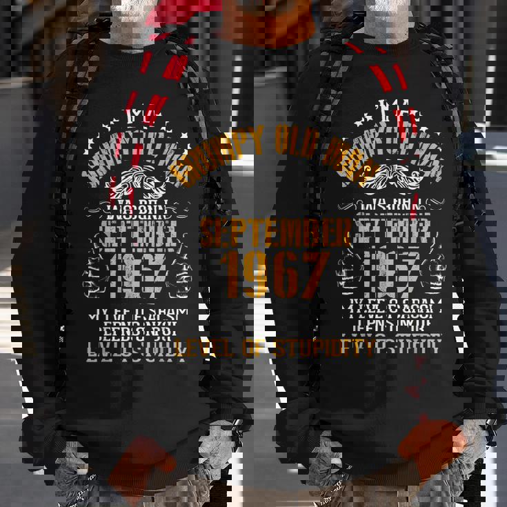 Im A Grumpy Old Man I Was Born In September 1967 Birthday Sweatshirt Gifts for Old Men
