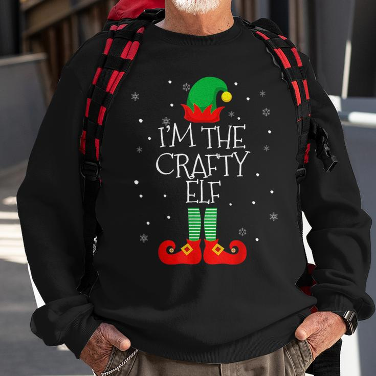 I'm The Crafty Elf Family Matching Christmas Costume Sweatshirt Gifts for Old Men