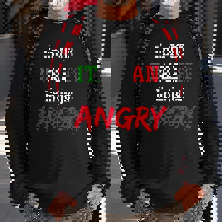 Im Not Italian Im Just Angry-Loud Italian Family Sweatshirt Gifts for Old Men