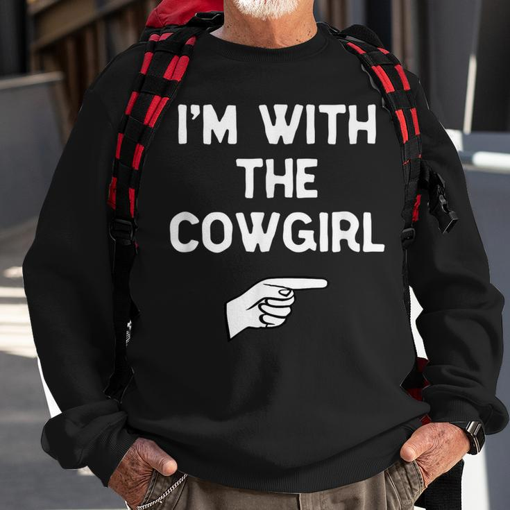Im With The Cowgirl Costume Halloween Matching Sweatshirt Gifts for Old Men