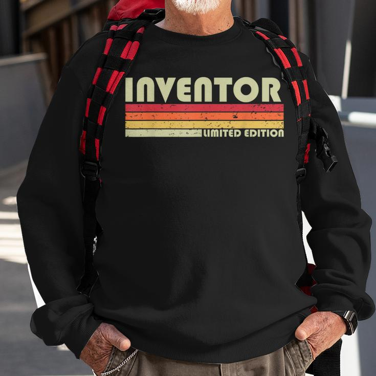 Inventor Job Title Profession Birthday Worker Idea Sweatshirt Gifts for Old Men