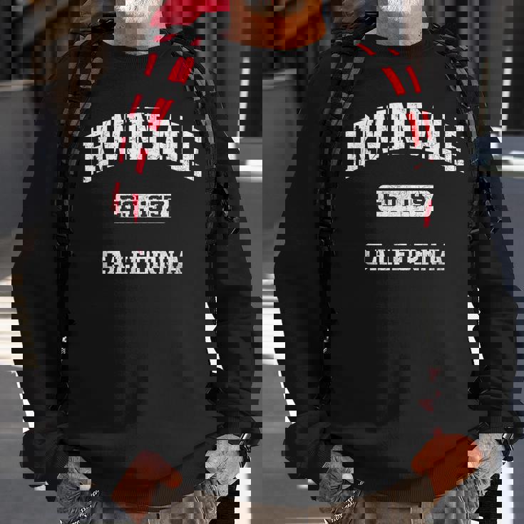 Irwindale California Ca Vintage State Athletic Style Sweatshirt Gifts for Old Men
