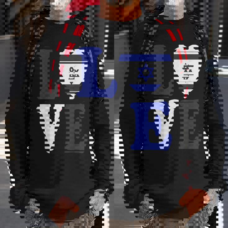 Israel Love Flag I Stand With Israel Heritage Israeli Flag Sweatshirt Gifts for Old Men Israel Love Flag I Stand With Israel Heritage Israeli Flag Sweatshirt Gifts for Old Men