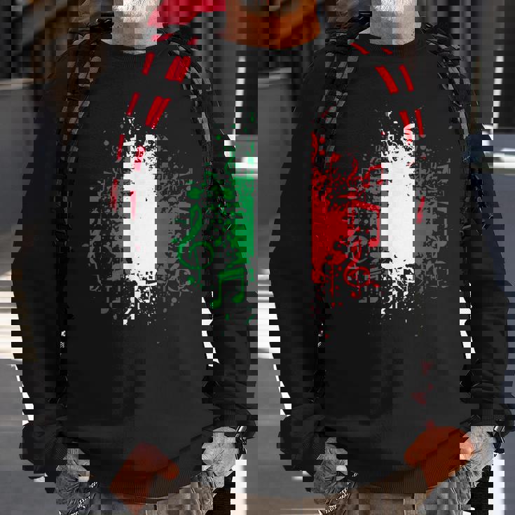 Italian Flag Music Italian Flag Sweatshirt Gifts for Old Men