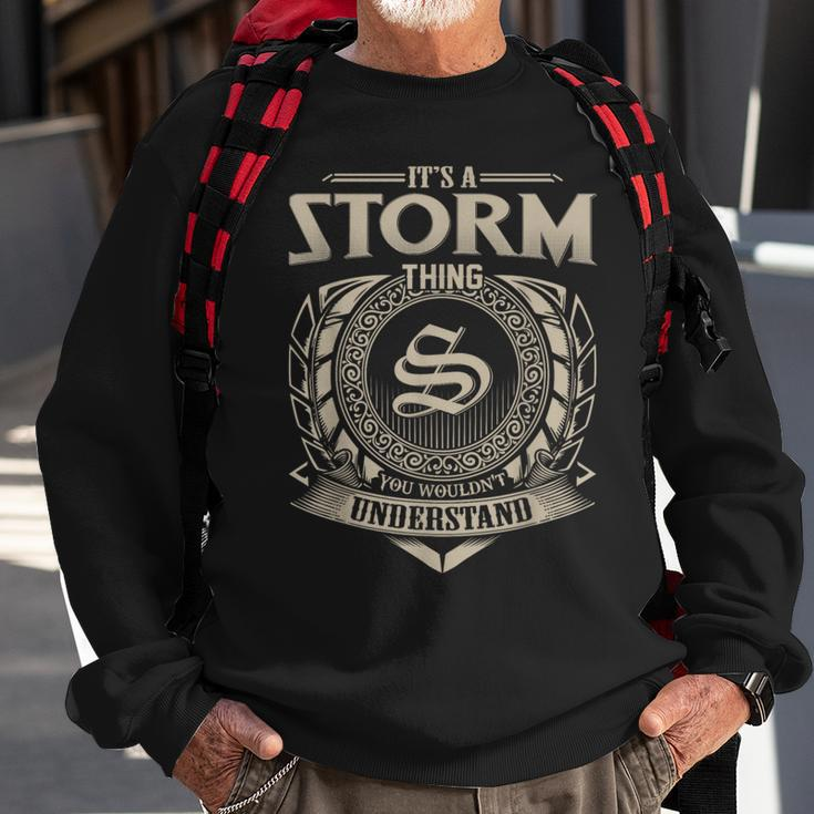 It's A Storm Thing You Wouldn't Understand Name Vintage Sweatshirt Gifts for Old Men