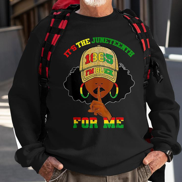 Its The Junenth For Me Free Ish Since 1865 Independence Sweatshirt Gifts for Old Men