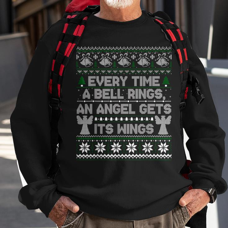 It's A Wonderful Life Every Time A Bell Rings Ugly Sweater Sweatshirt Gifts for Old Men