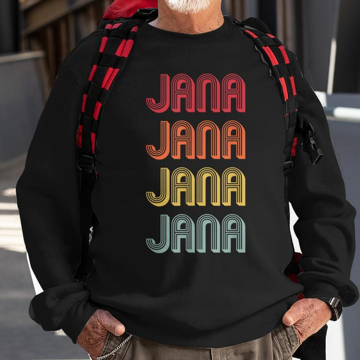 Jana Gift Name Personalized Retro Vintage 80S 90S Birthday Sweatshirt Gifts for Old Men
